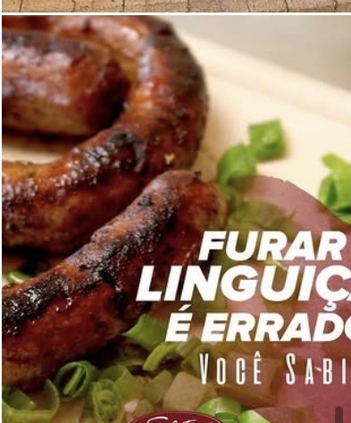 Linguiça grelhada Schetini