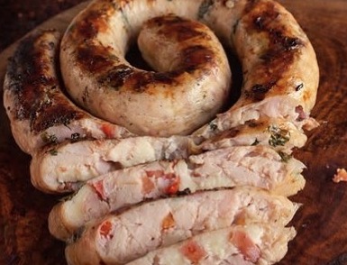 Linguiça artesanal Schetini grelhada